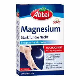 Abbey Magnesium Strong pour les comprimés de dépôt de nuit, 30 pc