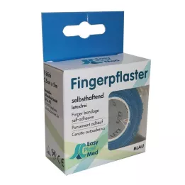 UM EASYPLAST Patch pour doigts autocollant 2,5 cm x 5 m bleu, 1 pièce
