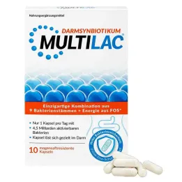 Capsules gastro-résistantes Multilac Synbiotic, 10 pc