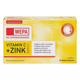 WEPA Gélules de vitamine C + zinc, 60 pcs