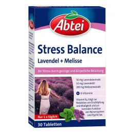 Abbey Stress Balance Lavande + Mélisse Comprimés Tf (30 pièces)