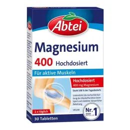 Abbey Magnesium 400 comprimés à haute dose, 30 pc