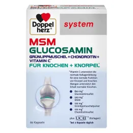 Doppelherz MSM Capsules de système de glucosamine, 60 pc