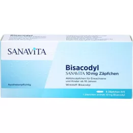 BISACODYL SANAVITA 10 mg suppositories, 6 pc
