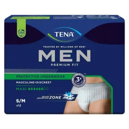 TENA® MEN PREMIUM FIT Pantalon Maxi S/M pour incontinence, 12 pièces