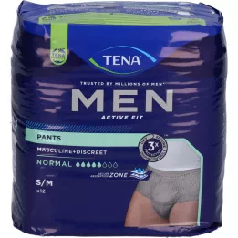 TENA MEN Pantalon dincontinence Act.Fit Norm.S/M gris, 12 pcs