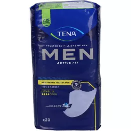 TENA MEN Serviettes pour incontinence Active Fit niveau 2, 20 pièces