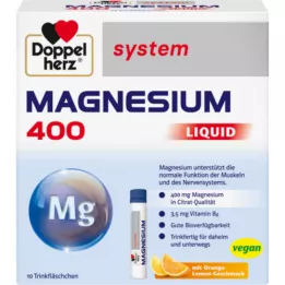 DOPPELHERZ Magnésium 400 Liquid System Trinkamp., 10 pc