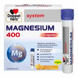 Doppelherz Magnésium 400 Ampoule à boire pour système liquide, 10 pc