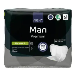 Abena Man Premium Formule 1 Semelles intérieures, 15 pc