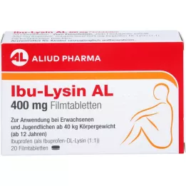 IBU-LYSIN AL 400 mg comprimés pelliculés, 20 pièces