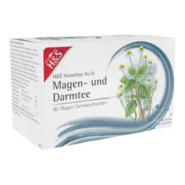 Sachets filtrants pour thé gastrique et intestinal H&amp;S®, 20X2,0 g