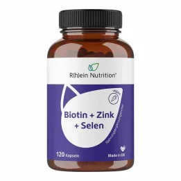 Biotine + Zinc + Sélénium pour les cheveux de la peau &amp; Capsules pour ongles, 120 pc
