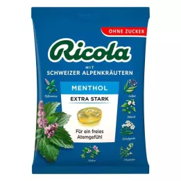 RICOLA Bonbons extra forts au menthol, sachet o.Z., 75 g