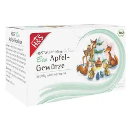 H&amp;S Winter Tea Sac filtrant aux épices de pomme biologique (20x2,0 g)