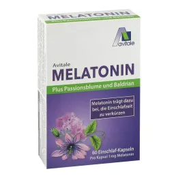 Mélatonine + passiflore + capsules de valériane, 60 pc