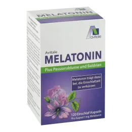 Capsules mélatonine + passiflore + valériane, 120 pièces