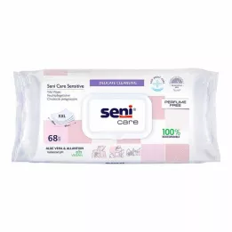 SENI lingettes humides Care Sensitive, 68 pièces