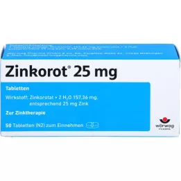 ZINKOROT Comprimés de 25 mg, 50 pièces