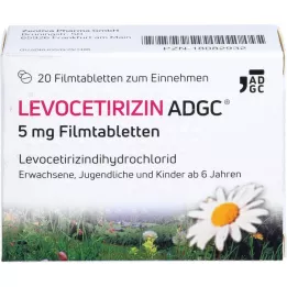 LEVOCETIRIZIN ADGC 5 mg comprimés pelliculés, 20 pièces