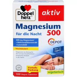 DOPPELHERZ Magnésium 500 pour les comprimés de nuit, 100 pcs