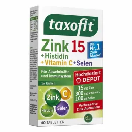 Taxofit Zinc + Histidine + Comprimés de dépôt de sélénium, 40 pc