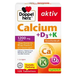 Doppelherz Calcium + D3 + K comprimés, 120 pièces