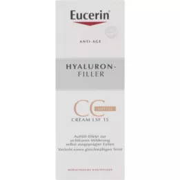EUCERIN remplissage hyaluron anti-âge CC Cr.mitt.LSF 15, 50 ml