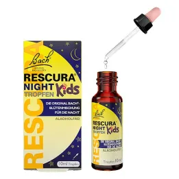 Fleurs de Bach Original Rescura Night Kids gouttes sans alcool, 10 ml