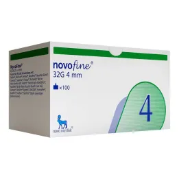 Canules Novofine 4 mm 0,23x0,25 mm 32 G, 100 pièces