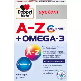 DOPPELHERZ Capsules système tout-en-un A-Z+Omega-3, 30 pièces