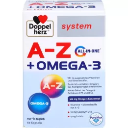 DOPPELHERZ A-Z + Omega-3 Capsules du système tout-en-un, 60 pc