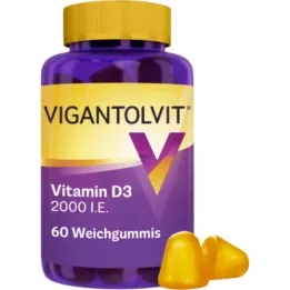VIGANTOLVIT 2000, cest-à-dire en caoutchouc souple de vitamine D3, 60 pc