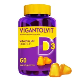 VIGANTOLVIT 2000 UI Gommes molles à la vitamine D3, 60 pièces