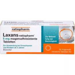 LAXANS-ratiopharm 5 mg comprimés de suc gastrique, 30 pièces