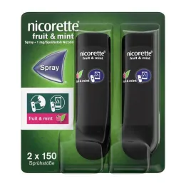 Nicorette Fruit & Spray Menthe 1 mg / spray NFC, 2 pc