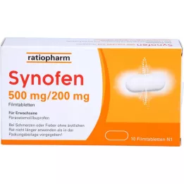 SYNOFEN 500 mg/200 mg comprimés pelliculés, 10 pièces