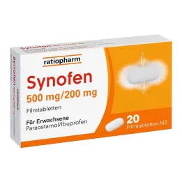 Synofen - avec ibuprofène et paracétamol, 20 pièces