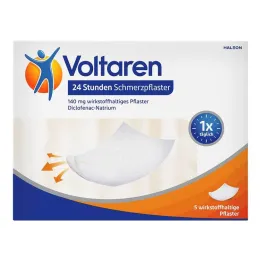 Voltaren patchs antidouleur 24 heures avec diclofénac, 5 patchs