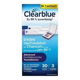 Bâtonnets de test de moniteur de fertilité Clearblue 30 + 3, 33 pc