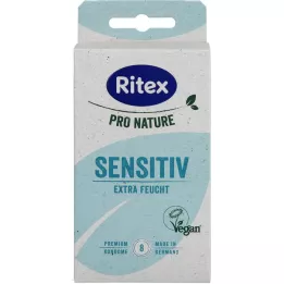 RITEX PRO NATURE SENSITIV préservatifs végétaliens, 8 pièces