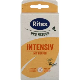 RITEX PRO NATURE INTENSIV préservatifs végétaliens, 8 pièces