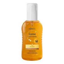 Protection solaire & spray pompe bronzage bronze LSF 50, 200 ml
