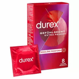 DUREX Préservatifs extra-humides, 8 pièces
