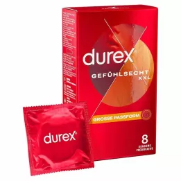 DUREX Préservatifs sensibles XXL , 8 pc
