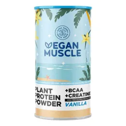 Vegan Muscle Protein Protéine de Vanille + Poudre de Créatine (600 g)