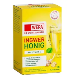 Wepa Gingembre + Miel + Vitamine C en poudre, 10X10 g