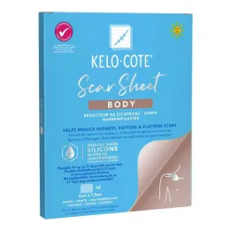Corps en plâtre de cicatrice en silicone Kelo-Cote, 1 pièce
