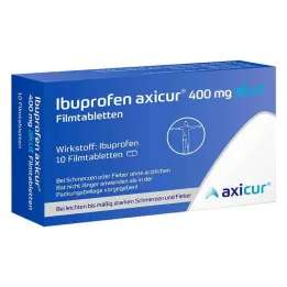 Ibuprofène axicur® 400 mg comprimés pelliculés aigus, 10 pc
