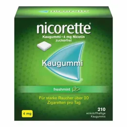 nicorette® chewing-gum menthe fraîche, 4 mg de nicotine, 210 pièces